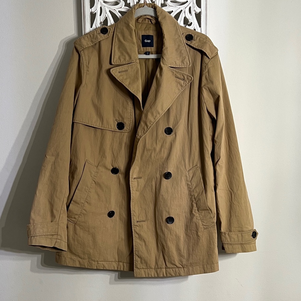 GAP Men's Classic Brown Trench Coat